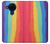 W3799 Cute Vertical Watercolor Rainbow Hülle Schutzhülle Taschen und Leder Flip für Nokia 5.4