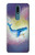 W3802 Dream Whale Pastel Fantasy Hülle Schutzhülle Taschen und Leder Flip für Nokia 2.4