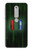 W3816 Red Pill Blue Pill Capsule Hülle Schutzhülle Taschen und Leder Flip für Nokia 6.1, Nokia 6 2018
