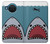 W3825 Cartoon Shark Sea Diving Hülle Schutzhülle Taschen und Leder Flip für Nokia X20