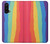 W3799 Cute Vertical Watercolor Rainbow Hülle Schutzhülle Taschen und Leder Flip für OnePlus Nord CE 5G