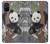 W3793 Cute Baby Panda Snow Painting Hülle Schutzhülle Taschen und Leder Flip für OnePlus Nord N10 5G