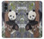 W3793 Cute Baby Panda Snow Painting Hülle Schutzhülle Taschen und Leder Flip für OnePlus Nord 2 5G