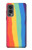 W3799 Cute Vertical Watercolor Rainbow Hülle Schutzhülle Taschen und Leder Flip für OnePlus Nord 2 5G