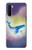 W3802 Dream Whale Pastel Fantasy Hülle Schutzhülle Taschen und Leder Flip für OnePlus Nord