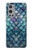 W3809 Mermaid Fish Scale Hülle Schutzhülle Taschen und Leder Flip für OnePlus 9 Pro