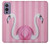 W3805 Flamingo Pink Pastel Hülle Schutzhülle Taschen und Leder Flip für OnePlus 9