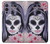 W3821 Sugar Skull Steam Punk Girl Gothic Hülle Schutzhülle Taschen und Leder Flip für OnePlus 9