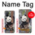 W3793 Cute Baby Panda Snow Painting Hülle Schutzhülle Taschen und Leder Flip für OnePlus 8T