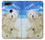 W3794 Arctic Polar Bear in Love with Seal Paint Hülle Schutzhülle Taschen und Leder Flip für OnePlus 5T
