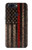 W3804 Fire Fighter Metal Red Line Flag Graphic Hülle Schutzhülle Taschen und Leder Flip für OnePlus 5T