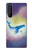 W3802 Dream Whale Pastel Fantasy Hülle Schutzhülle Taschen und Leder Flip für Sony Xperia 1 III