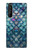 W3809 Mermaid Fish Scale Hülle Schutzhülle Taschen und Leder Flip für Sony Xperia 1 III