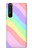 W3810 Pastel Unicorn Summer Wave Hülle Schutzhülle Taschen und Leder Flip für Sony Xperia 1 III