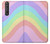 W3810 Pastel Unicorn Summer Wave Hülle Schutzhülle Taschen und Leder Flip für Sony Xperia 1 III