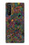 W3815 Psychedelic Art Hülle Schutzhülle Taschen und Leder Flip für Sony Xperia 1 III