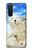 W3794 Arctic Polar Bear in Love with Seal Paint Hülle Schutzhülle Taschen und Leder Flip für Sony Xperia 5 II