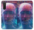 W3800 Digital Human Face Hülle Schutzhülle Taschen und Leder Flip für Sony Xperia 5 II