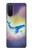 W3802 Dream Whale Pastel Fantasy Hülle Schutzhülle Taschen und Leder Flip für Sony Xperia 5 II