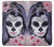 W3821 Sugar Skull Steam Punk Girl Gothic Hülle Schutzhülle Taschen und Leder Flip für Sony Xperia XZ1