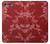 W3817 Red Floral Cherry blossom Pattern Hülle Schutzhülle Taschen und Leder Flip für Sony Xperia XZ Premium