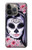 W3821 Sugar Skull Steam Punk Girl Gothic Hülle Schutzhülle Taschen und Leder Flip für iPhone 13 Pro