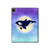 W3807 Killer Whale Orca Moon Pastel Fantasy Tablet Hülle Schutzhülle Taschen für iPad Pro 12.9 (2022,2021,2020,2018, 3rd, 4th, 5th, 6th)