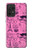 W2885 Paris Pink Hülle Schutzhülle Taschen und Leder Flip für Samsung Galaxy A52s 5G