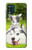 W3795 Grumpy Kitten Cat Playful Siberian Husky Dog Paint Hülle Schutzhülle Taschen und Leder Flip für Motorola Moto G Stylus 5G