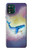 W3802 Dream Whale Pastel Fantasy Hülle Schutzhülle Taschen und Leder Flip für Motorola Moto G Stylus 5G