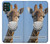 W3806 Funny Giraffe Hülle Schutzhülle Taschen und Leder Flip für Motorola Moto G Stylus 5G