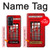 W0058 British Red Telephone Box Hülle Schutzhülle Taschen und Leder Flip für OnePlus 9RT 5G