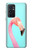 W3708 Pink Flamingo Hülle Schutzhülle Taschen und Leder Flip für OnePlus 9RT 5G