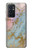 W3717 Rose Gold Blue Pastel Marble Graphic Printed Hülle Schutzhülle Taschen und Leder Flip für OnePlus 9RT 5G