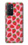 W3719 Strawberry Pattern Hülle Schutzhülle Taschen und Leder Flip für OnePlus 9RT 5G