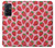 W3719 Strawberry Pattern Hülle Schutzhülle Taschen und Leder Flip für OnePlus 9RT 5G