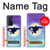 W3807 Killer Whale Orca Moon Pastel Fantasy Hülle Schutzhülle Taschen und Leder Flip für OnePlus 9RT 5G