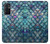 W3809 Mermaid Fish Scale Hülle Schutzhülle Taschen und Leder Flip für OnePlus 9RT 5G