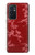 W3817 Red Floral Cherry blossom Pattern Hülle Schutzhülle Taschen und Leder Flip für OnePlus 9RT 5G