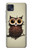 W0360 Coffee Owl Hülle Schutzhülle Taschen und Leder Flip für Motorola Moto G50 5G [for G50 5G only. NOT for G50]