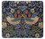 W3791 William Morris Strawberry Thief Fabric Hülle Schutzhülle Taschen und Leder Flip für Motorola Moto G50 5G [for G50 5G only. NOT for G50]