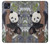 W3793 Cute Baby Panda Snow Painting Hülle Schutzhülle Taschen und Leder Flip für Motorola Moto G50 5G [for G50 5G only. NOT for G50]