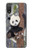 W3793 Cute Baby Panda Snow Painting Hülle Schutzhülle Taschen und Leder Flip für Motorola Moto E20,E30,E40