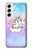 W3256 Cute Unicorn Cartoon Hülle Schutzhülle Taschen und Leder Flip für Samsung Galaxy S22