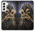 W3594 Grim Reaper Wins Poker Hülle Schutzhülle Taschen und Leder Flip für Samsung Galaxy S22