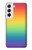 W3698 LGBT Gradient Pride Flag Hülle Schutzhülle Taschen und Leder Flip für Samsung Galaxy S22