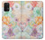 W3705 Pastel Floral Flower Hülle Schutzhülle Taschen und Leder Flip für Samsung Galaxy M32 5G