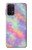 W3706 Pastel Rainbow Galaxy Pink Sky Hülle Schutzhülle Taschen und Leder Flip für Samsung Galaxy M32 5G