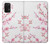 W3707 Pink Cherry Blossom Spring Flower Hülle Schutzhülle Taschen und Leder Flip für Samsung Galaxy M32 5G