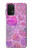 W3710 Pink Love Heart Hülle Schutzhülle Taschen und Leder Flip für Samsung Galaxy M32 5G
